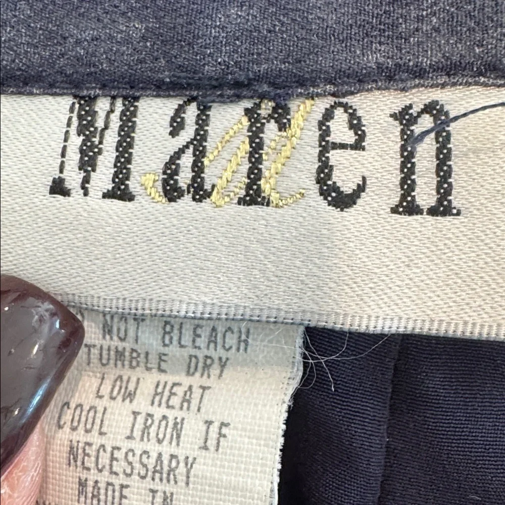 Vintage Maren A-Line Navy & Purple Floral Flowy Maxi Skirt Size 10